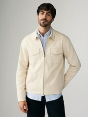 Ecru Jersey Shacket - Image 4 of 9