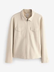 Ecru Jersey Shacket - Image 6 of 9