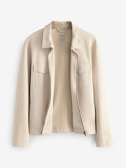 Ecru Jersey Shacket - Image 7 of 9
