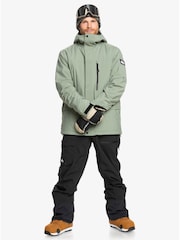 Quiksilver Green Mission Solid Ski Jacket - Image 3 of 9