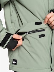Quiksilver Green Mission Solid Ski Jacket - Image 7 of 9