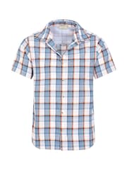 Mountain Warehouse Light Blue 100% Organic Cotton Holiday Mens Short Sleeve Shirt - Image 2 of 5