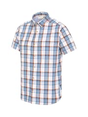 Mountain Warehouse Light Blue 100% Organic Cotton Holiday Mens Short Sleeve Shirt - Image 5 of 5