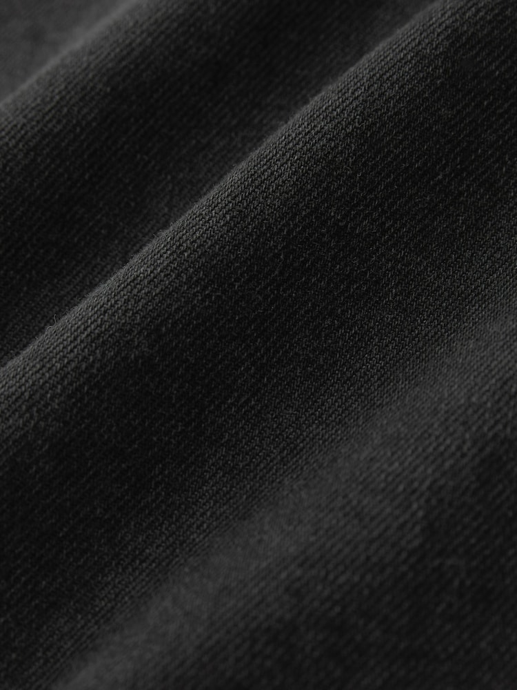 Black 100% Cotton Short Sleeve Denim Western Shirt - Image 8 of 8