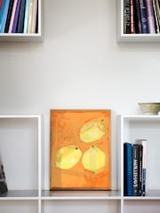 Paper Collective Yellow Lemons Framed Wall Art Print in Natural Oak Frame - Image 4 of 4