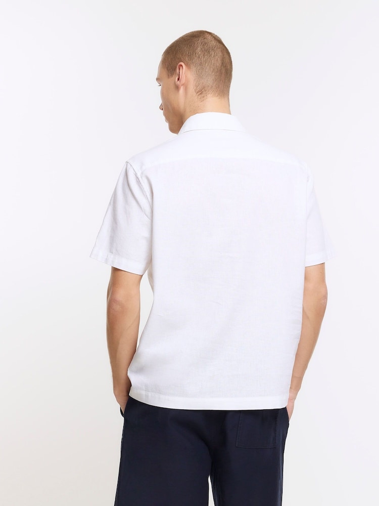 River Island White 100% Cotton Shirt - Image 2 of 5 River Island White 100% Cotton Shirt - Image 2 of 5