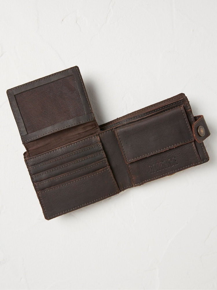 FatFace Brown Multi Compartment Leather Wallet - Image 2 of 2