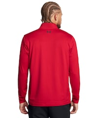 Under Armour Red Golf Match Play Quarter Zip Sweatshirt - Image 2 of 4