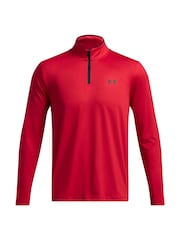 Under Armour Red Golf Match Play Quarter Zip Sweatshirt - Image 3 of 4