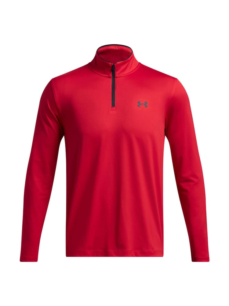 Under Armour Red Golf Match Play Quarter Zip Sweatshirt - Image 3 of 4