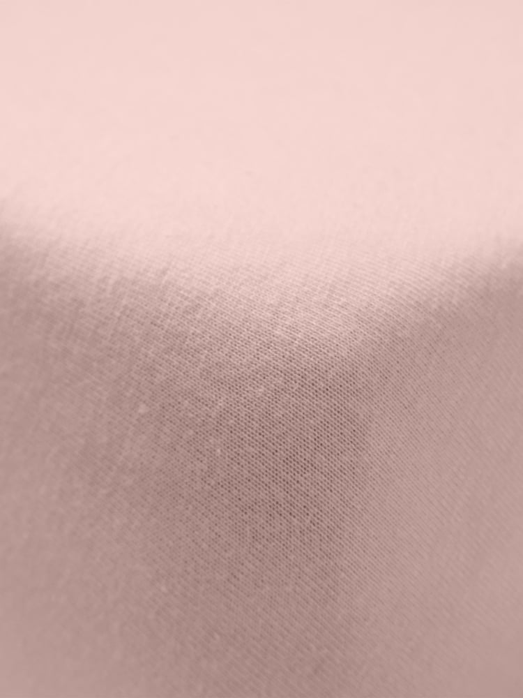 Catherine Lansfield Pink 100% Cotton Fitted Sheet - Image 3 of 3