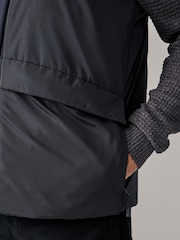 Navy Shower Resistant Hooded Padded Gilet - Image 11 of 11