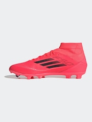 adidas Bright Red F50 Adult League Mid-Cut Firm/Multi-Ground Football Boots - Image 2 of 9