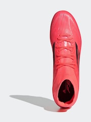 adidas Bright Red F50 Adult League Mid-Cut Firm/Multi-Ground Football Boots - Image 6 of 9