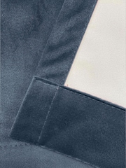 Enhanced Living Blue Thermal Blackout Oxford Readymade Curtains - Image 4 of 4