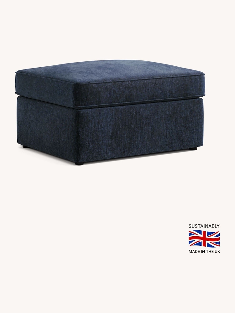 Jay-Be Cosy Chenille Cobalt Blue Footstool Bed - Image 2 of 6
