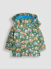JoJo Maman Bébé Khaki Blue Digger 3 in 1 Waterproof Jacket - Image 2 of 8