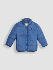 JoJo Maman Bébé Khaki Blue Digger 3 in 1 Waterproof Jacket - Image 6 of 8