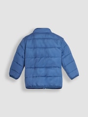 JoJo Maman Bébé Khaki Blue Digger 3 in 1 Waterproof Jacket - Image 7 of 8