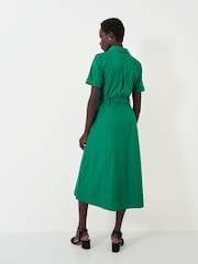 Crew Clothing Green Lyocell Blend Shirt Dress - Image 3 of 5