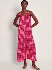 Monsoon Pink Isla Petal Jumpsuit - Image 1 of 5