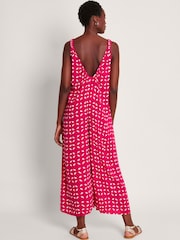 Monsoon Pink Isla Petal Jumpsuit - Image 4 of 5
