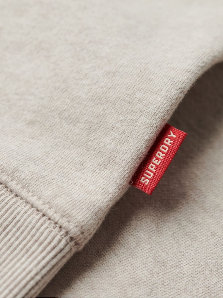 Superdry Grey 100% Cotton Embroidered Vintage Logo Graphic Hoodie - Image 7 of 7