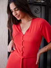 Threadbare Комбинезон из джерси с поясом и длинными рукавами - Изображение 4 из 4