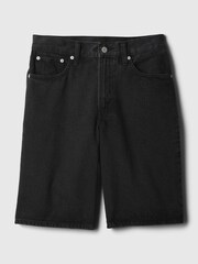 Gap Black Mid Rise Longline Denim Shorts - Image 5 of 5