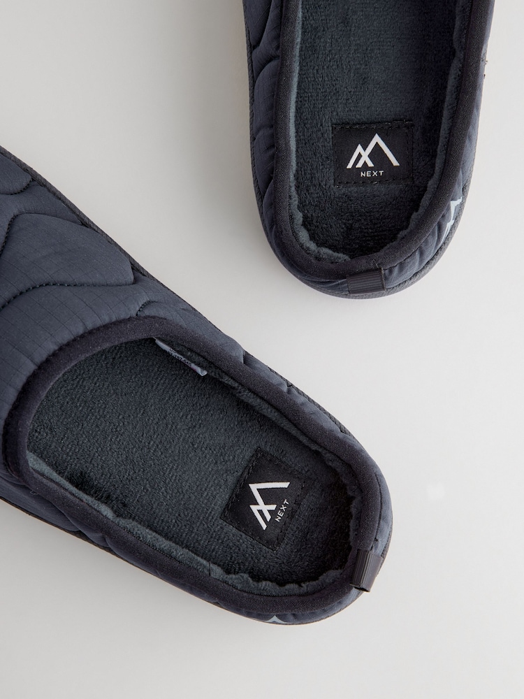 Navy Blue Onion Thinsulate Quilted Mule Slippers - Image 5 of 7