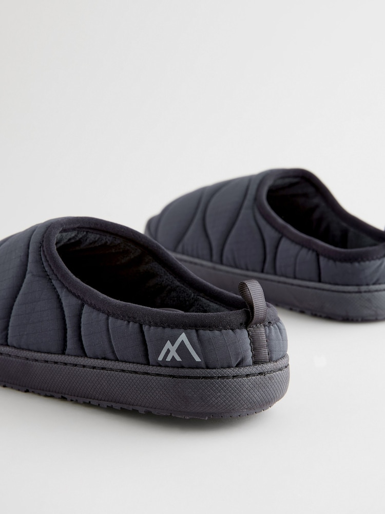 Navy Blue Onion Thinsulate Quilted Mule Slippers - Image 6 of 7