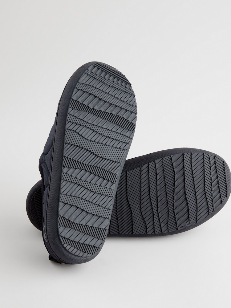Navy Blue Onion Thinsulate Quilted Mule Slippers - Image 7 of 7