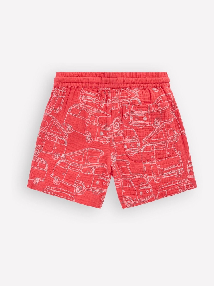Boden Red Double Cloth Shorts - Image 2 of 3 Boden Red Double Cloth Shorts - Image 2 of 3