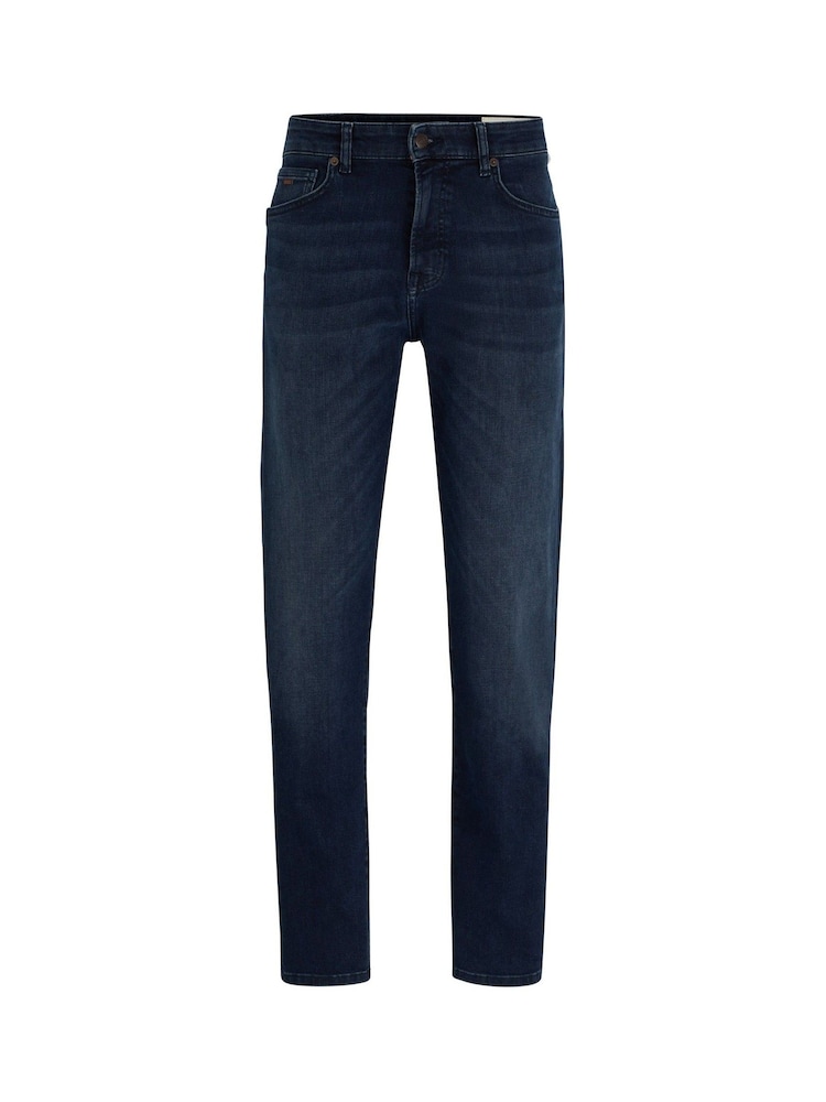 BOSS Dark Grey Tapered Fit Super Stretch Denim Jeans - Image 5 of 5