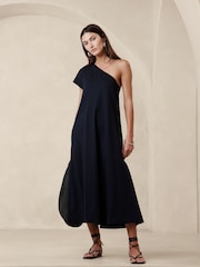 Banana Republic Blue Odile One-Shoulder Knit Dress - Image 1 of 5