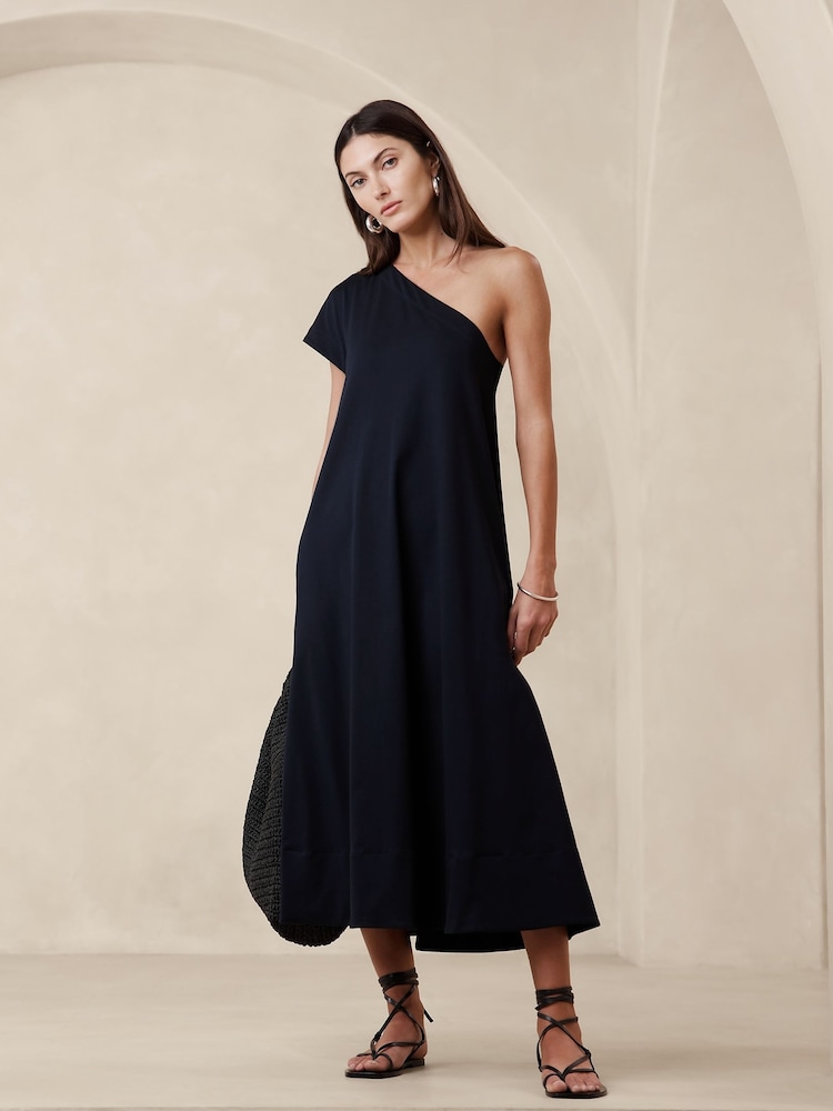 Banana Republic Blue Odile One-Shoulder Knit Dress - Image 1 of 5
