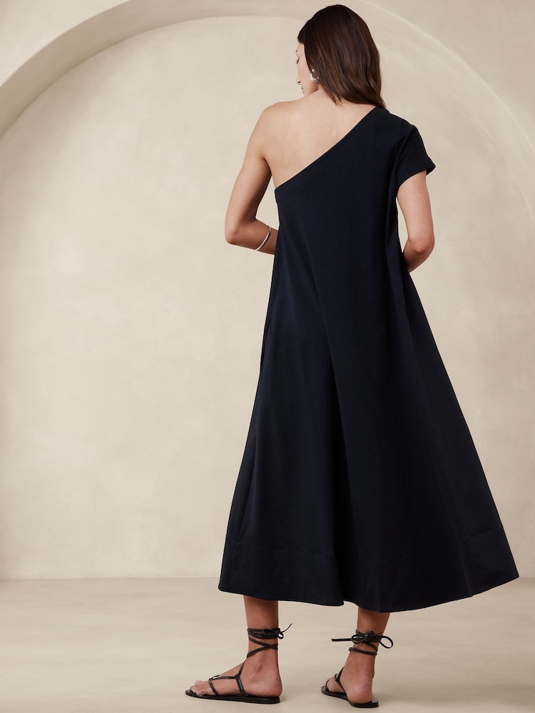 Banana Republic Blue Odile One-Shoulder Knit Dress - Image 2 of 5