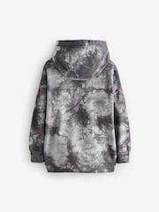 Black/White Nirvana Band Tie Dye 100% Cotton Hoodie (3-16yrs) - Image 2 of 4