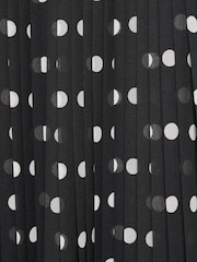 Mango Black Polka Dot Pleated Trousers - Image 7 of 7