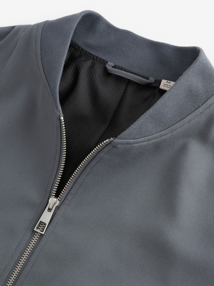 Bleu acier - Blouson bomber élégant - Image 11 of 13