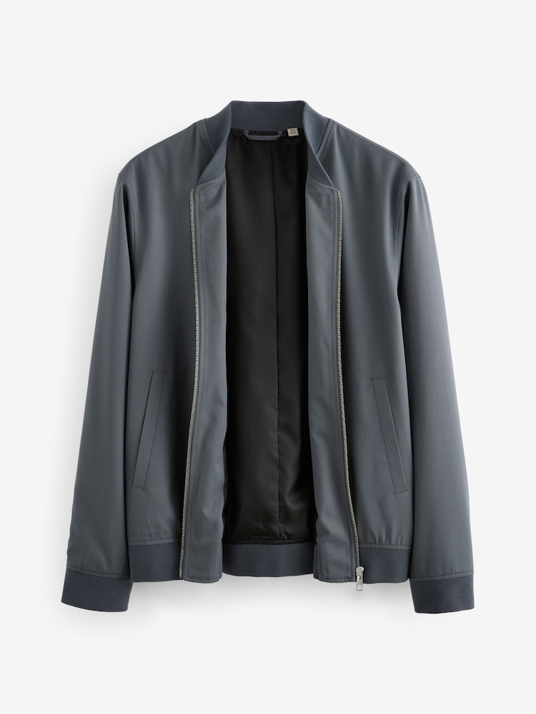 Bleu acier - Blouson bomber élégant - Image 7 of 13