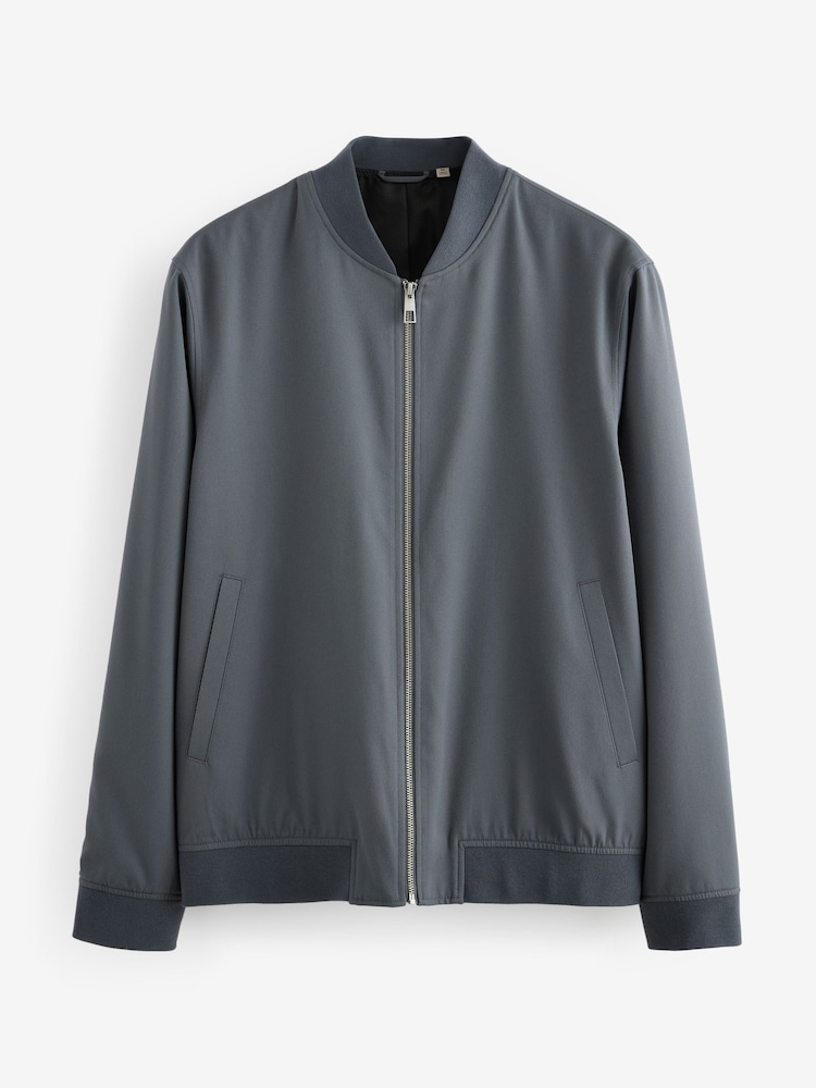 Bleu acier - Blouson bomber élégant - Image 8 of 13