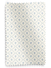 Laura Ashley Pale Seaspray Blue Kate Made to Measure 100% Cotton Curtains - Image 9 of 9