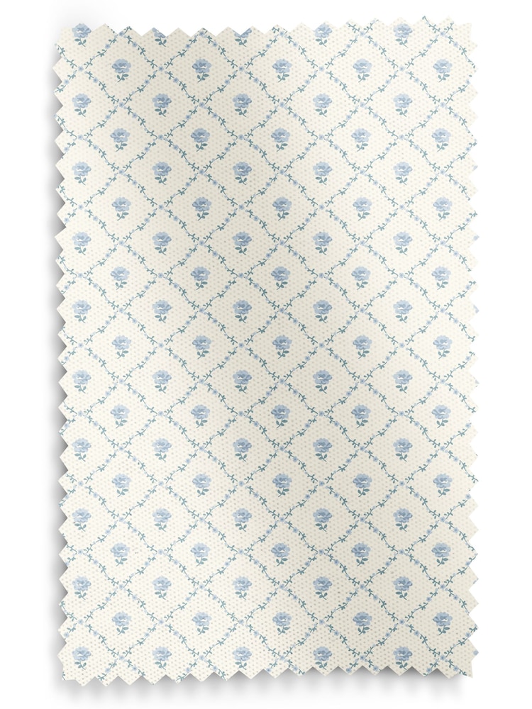 Laura Ashley Pale Seaspray Blue Kate Made to Measure 100% Cotton Curtains - Image 9 of 9