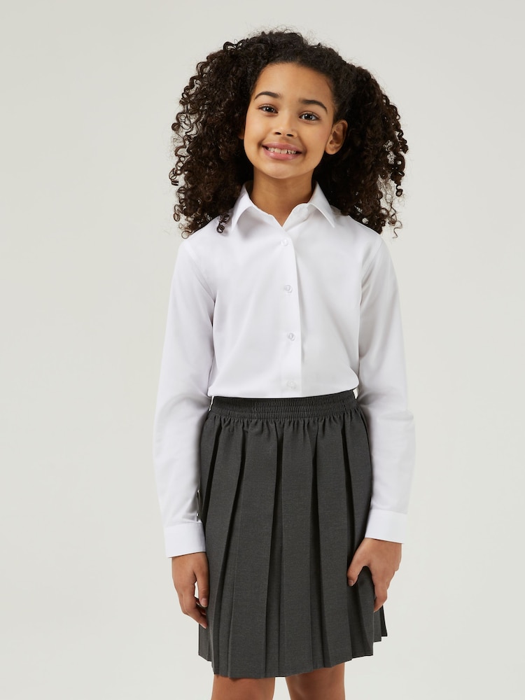 Trutex White Regular Fit Šolske srajce z dolgimi rokavi 3 Pack - Slika 1 iz 7
