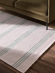 The Set Natural Stripe Flatweave Wool Rug - Image 2 of 3