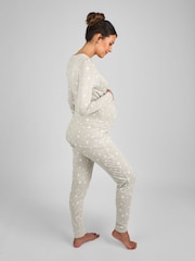 Серый - JoJo Maman Bébé Maternity and Nursing Pyjamas Set - Изображение 2 5