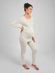 Серый - JoJo Maman Bébé Maternity and Nursing Pyjamas Set - Изображение 3 5