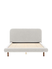 Gallery Home Warm Grey Filey Upholstered Boucle Bed - Image 5 of 6