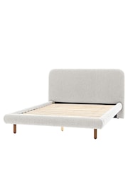 Gallery Home Warm Grey Filey Upholstered Boucle Bed - Image 6 of 6